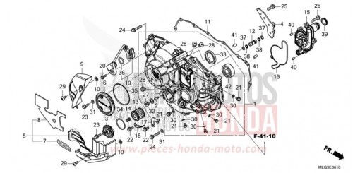 KURBELGEHAEUSEABDECKUNG (CRF1100D/D2/D4/DL/DL2/DL4) CRF1100D4N de 2022